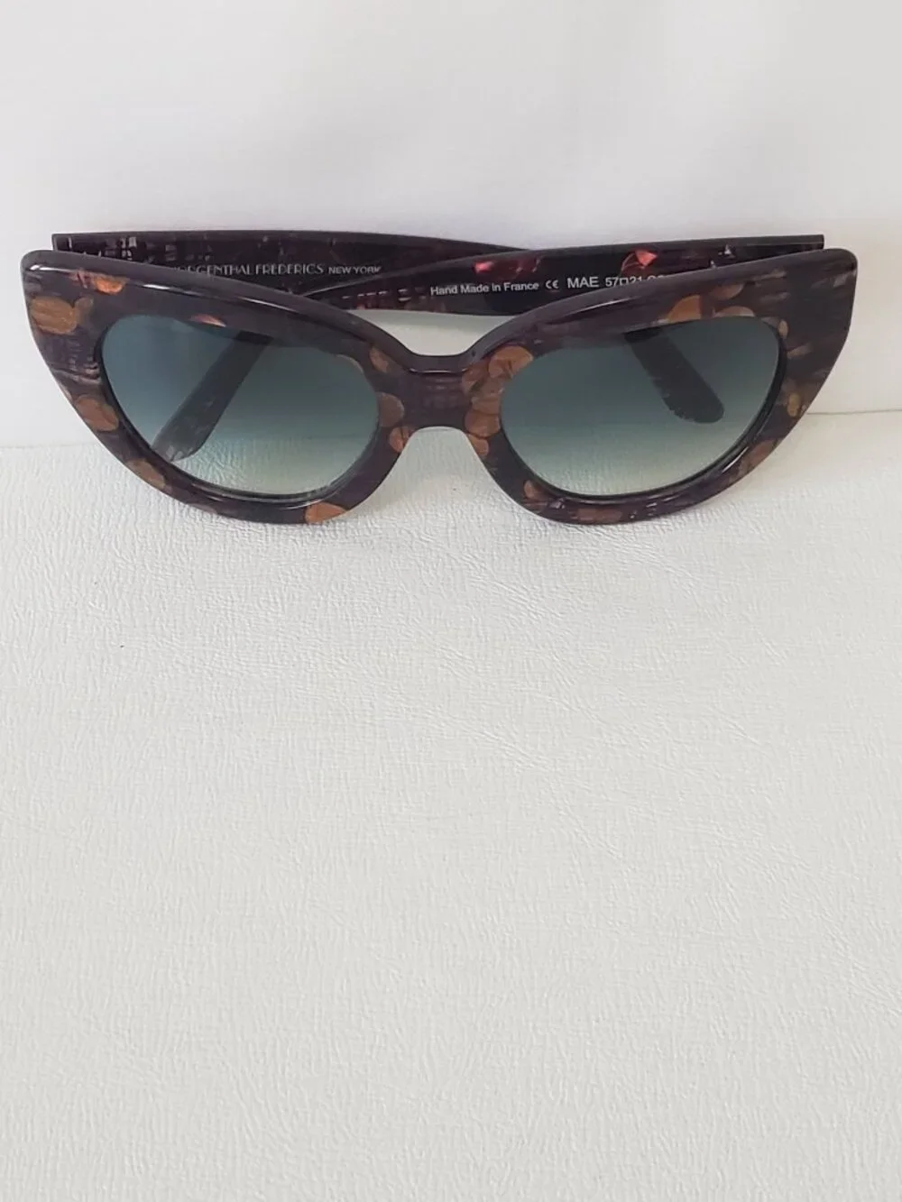 Morgenthal Frederics New York Sunglasses Made in France MAE Oversized Gradient